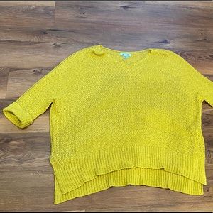 She + Sky chartreuse oversized sweater - size OS